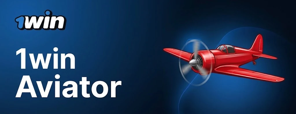 Jocul Aviator pe 1win cu avionul roșu și multiplicatorul în creștere
