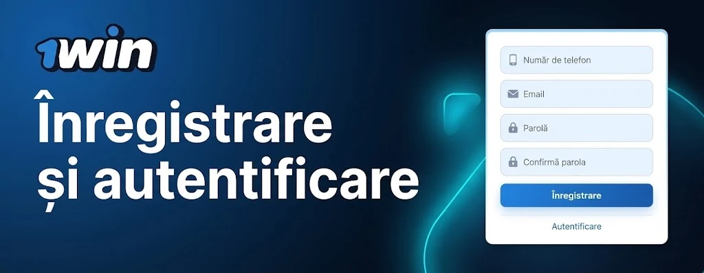 Formularul de login 1win pentru accesarea contului de jucător